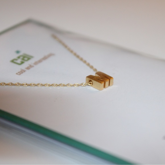 Dainty Gold “M” Necklace - Picture 1 of 4